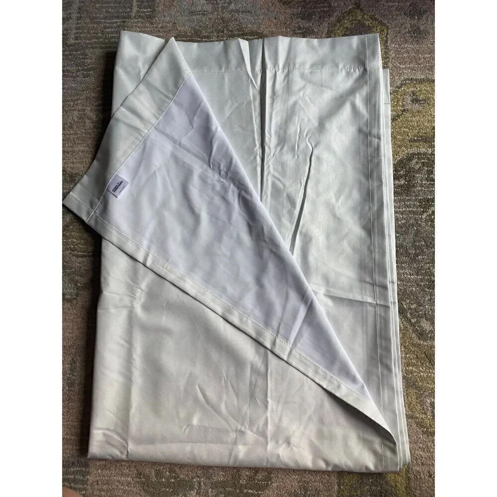Room Essentials White Blackout Curtain Panel Set